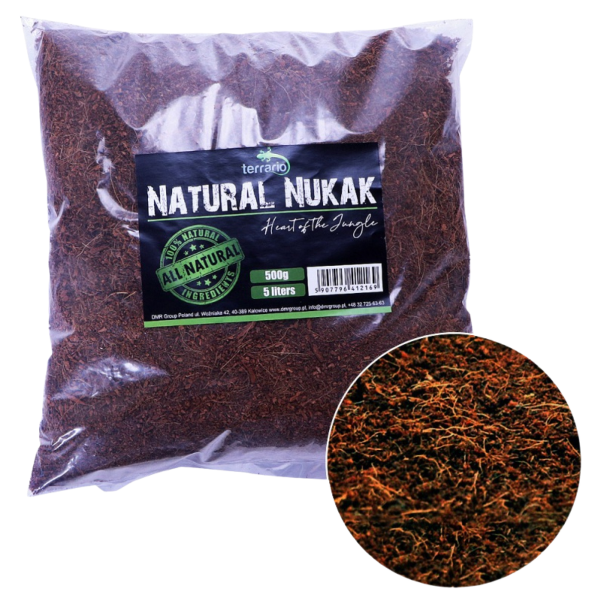 Terrario Natural Nukak 5l 500g - substrate made of coconut fibers