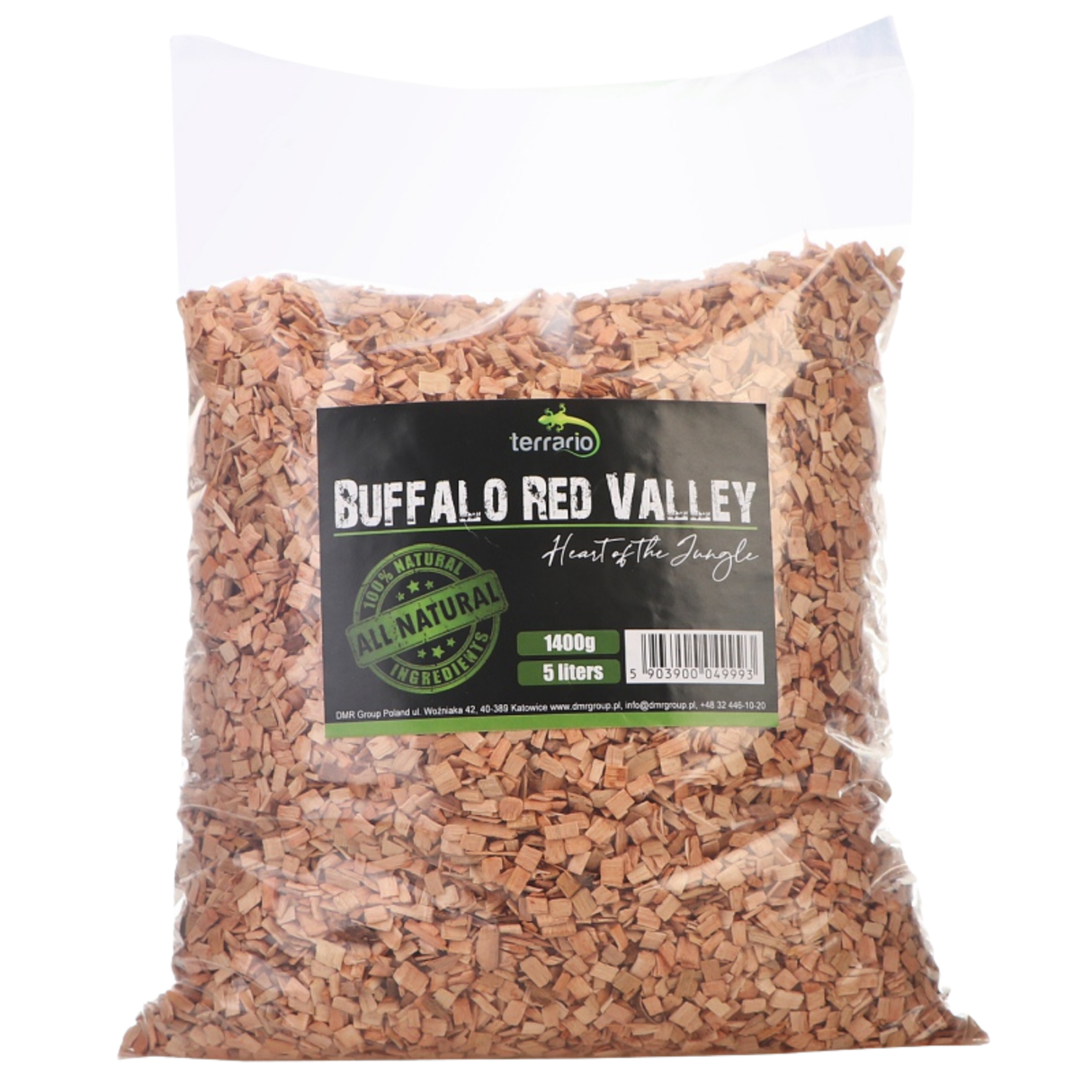 Terrario Buffalo Red Valley 5l - medium alder chips