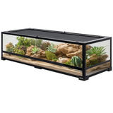 Repti-Zoo Glass Terrarium 120x45x32cm - glass terrarium with metal mesh
