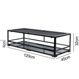 Repti-Zoo Glass Terrarium 120x45x32cm - glass terrarium with metal mesh